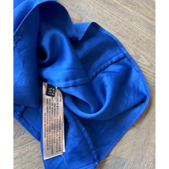 MOSSIMO DUTTI Women's Blue Dress Size 6 Sheath 3/4 Sleeves ASO Kate Middleton - Picture 6 of 8